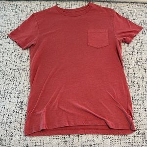 JCrew red pocket Tshirt